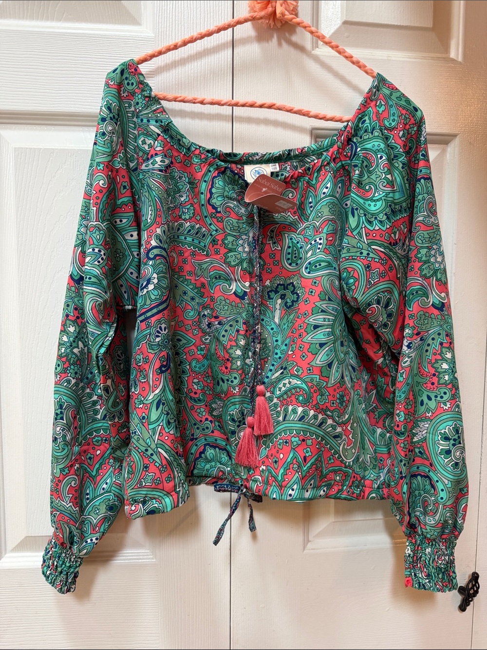 Fair trade paisley blouse